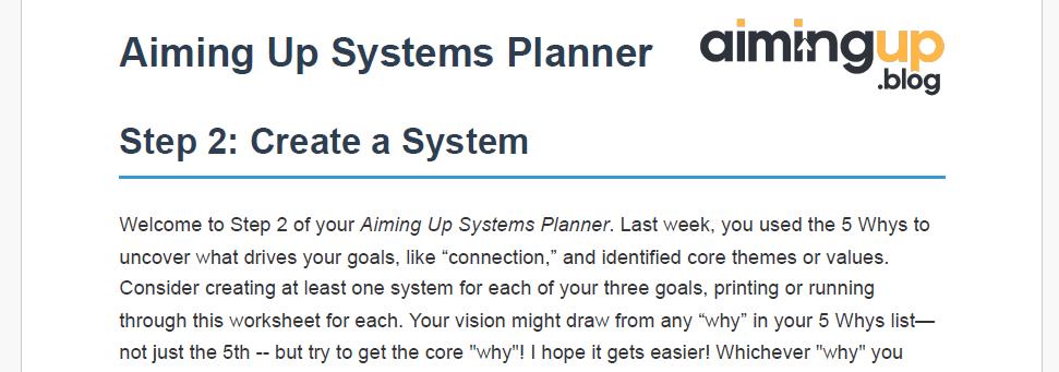 Planner -- Step 2